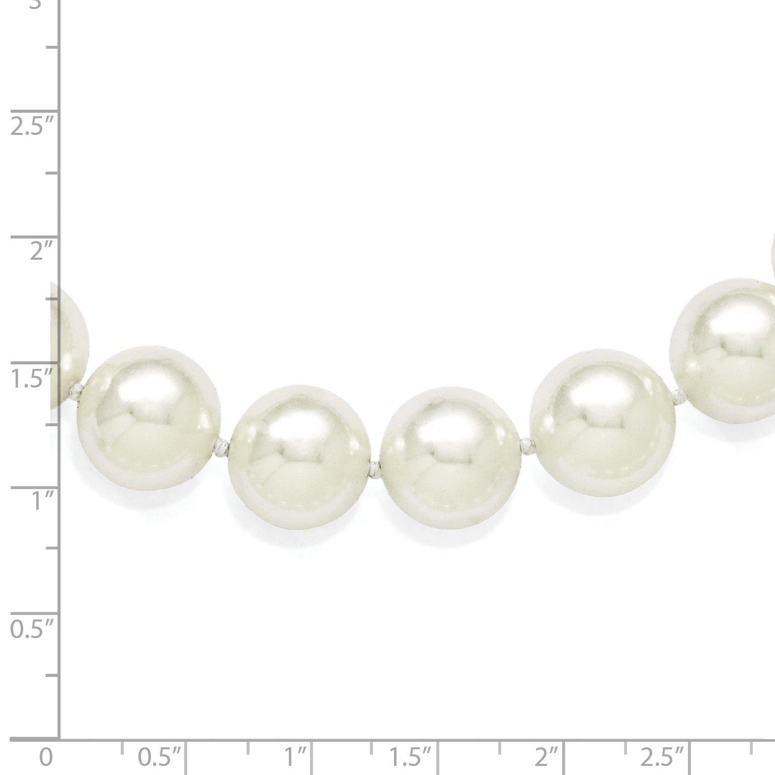 Majestik Sterling Silver Hand-Knotted Shell Pearl Necklace Gift Ready