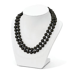 Sterling Silver Shell Pearl Necklace with Rhodium Plating Gift Ready