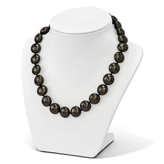 Sterling Silver Shell Pearl Necklace with CZ Clasp Elegant Gift Ready