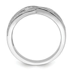 Brilliant Embers Sterling Silver Rhodium-plated 44 Stone Micro PavÃƒÂ¢Ã‚â‚¬Ã‚Å¡ CZ Polished Ring