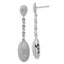 Brilliant Embers Sterling Silver Polished CZ Post Dangle Earrings