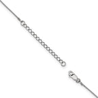 SS Rhodium-Plated CZ Brilliant Embers Fancy Necklace