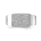 Brilliant Embers Sterling Silver Polished CZ Ring