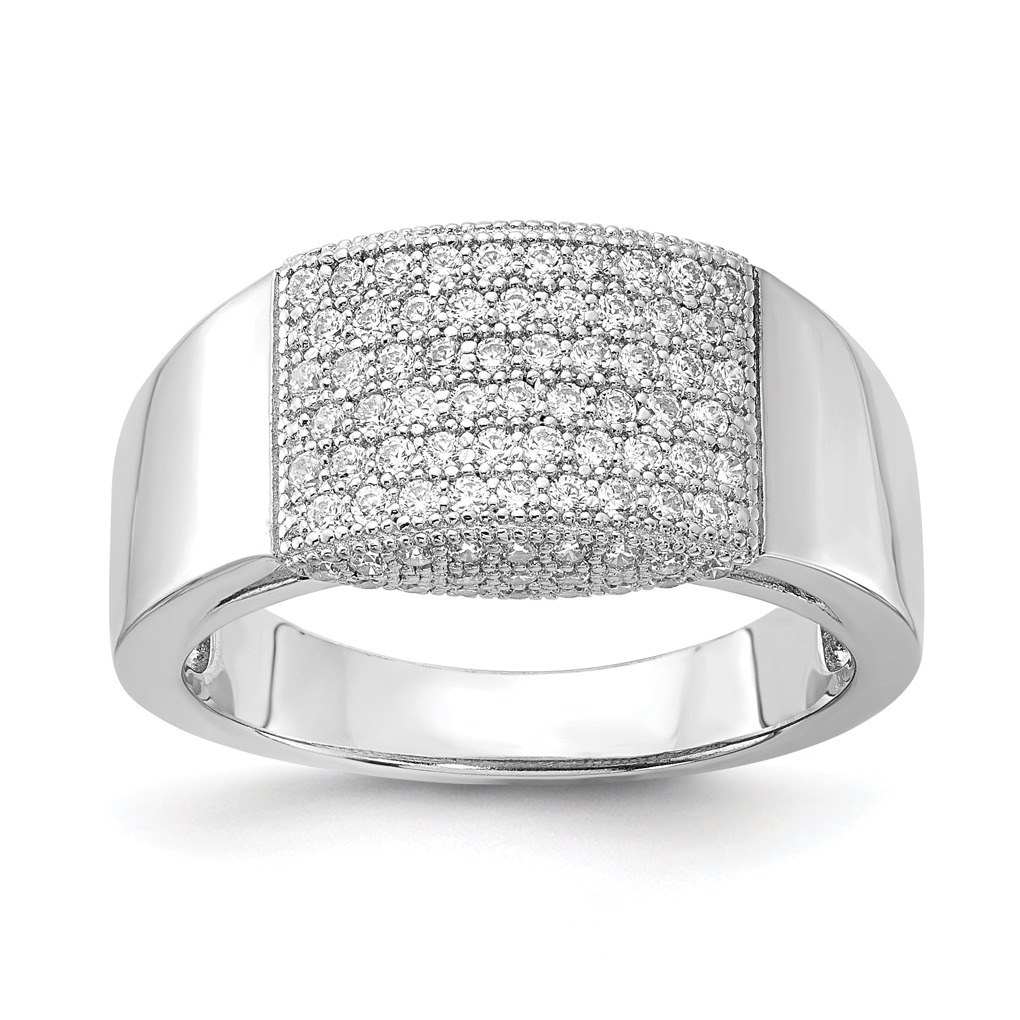 Brilliant Embers Sterling Silver Polished CZ Ring Main image