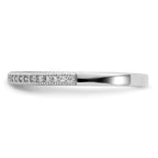 Brilliant Embers Sterling Silver Rhodium-plated 25 Stone Micro PavÃƒÂ¢Ã‚â‚¬Ã‚Å¡ CZ Polished Ring