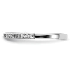 Brilliant Embers Sterling Silver Rhodium-plated 25 Stone Micro Pav‚ CZ Polished Ring - 6
