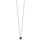 Sophia Jewelers Sterling Silver 20-Stone CZ Necklace with Extender
