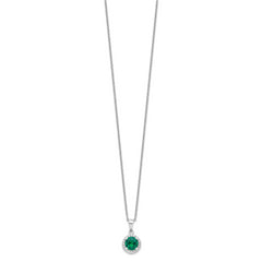 Sophia Jewelers Sterling Silver 20-Stone CZ Necklace with Extender
