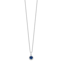 Sophia Jewelers Sterling Silver 20 Stone CZ Necklace with Extender
