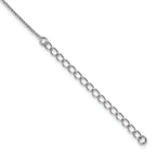Brilliant Embers Sterling Silver Rhodium-plated 21 Stone 18 inch Micro PavÃƒÆ’Ã†â€™Ãƒâ€šÃ‚Â¢ÃƒÆ’Ã‚Â¢Ãƒâ€šÃ¢â‚¬Å¡Ãƒâ€šÃ‚Â¬ÃƒÆ’Ã¢â‚¬Â¦Ãƒâ€šÃ‚Â¡ CZ Heart Necklace with 2 Inch Extender