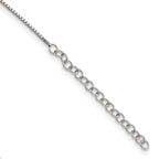 Sterling Silver Pink CZ Heart Necklace with 2in Ext Polished Finish