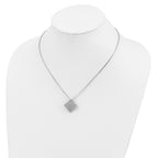 Sophia Jewelers Sterling Silver CZ PavÃƒÆ’Ã†â€™Ãƒâ€šÃ‚Â© Necklace with Extender, Elegant Design