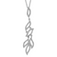 Brilliant Embers Sterling Silver Rhodium-plated Fancy CZ w/ 2in ext Necklace