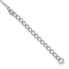 Sophia Jewelers 925 Sterling Silver Polished Heart Necklace with CZ Accents