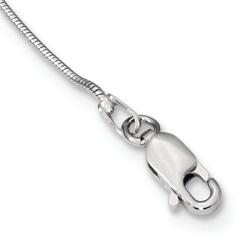 Sophia Jewelers 925 Sterling Silver CZ Arrow Necklace 18-inch Extender