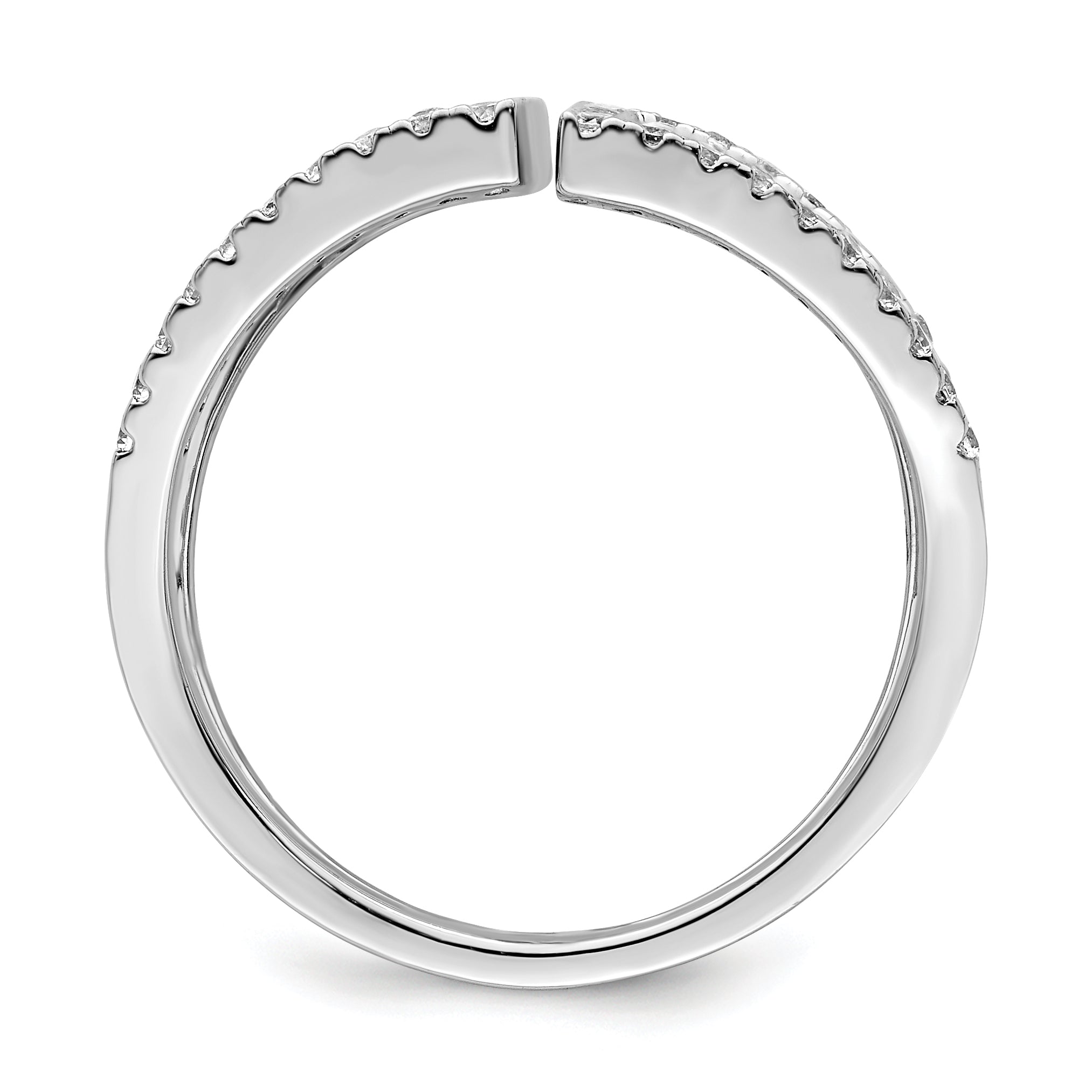 Brilliant Embers Sterling Silver Rhodium-plated 62 Stone Micro PavÃƒÂ¢Ã‚â‚¬Ã‚Å¡ CZ Ring