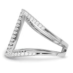 Brilliant Embers Sterling Silver Rhodium-plated 62 Stone Micro PavÃƒÂ¢Ã‚â‚¬Ã‚Å¡ CZ Ring