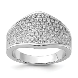 Sterling Silver & CZ Brilliant Embers Ring