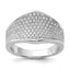 Sterling Silver & CZ Brilliant Embers Ring