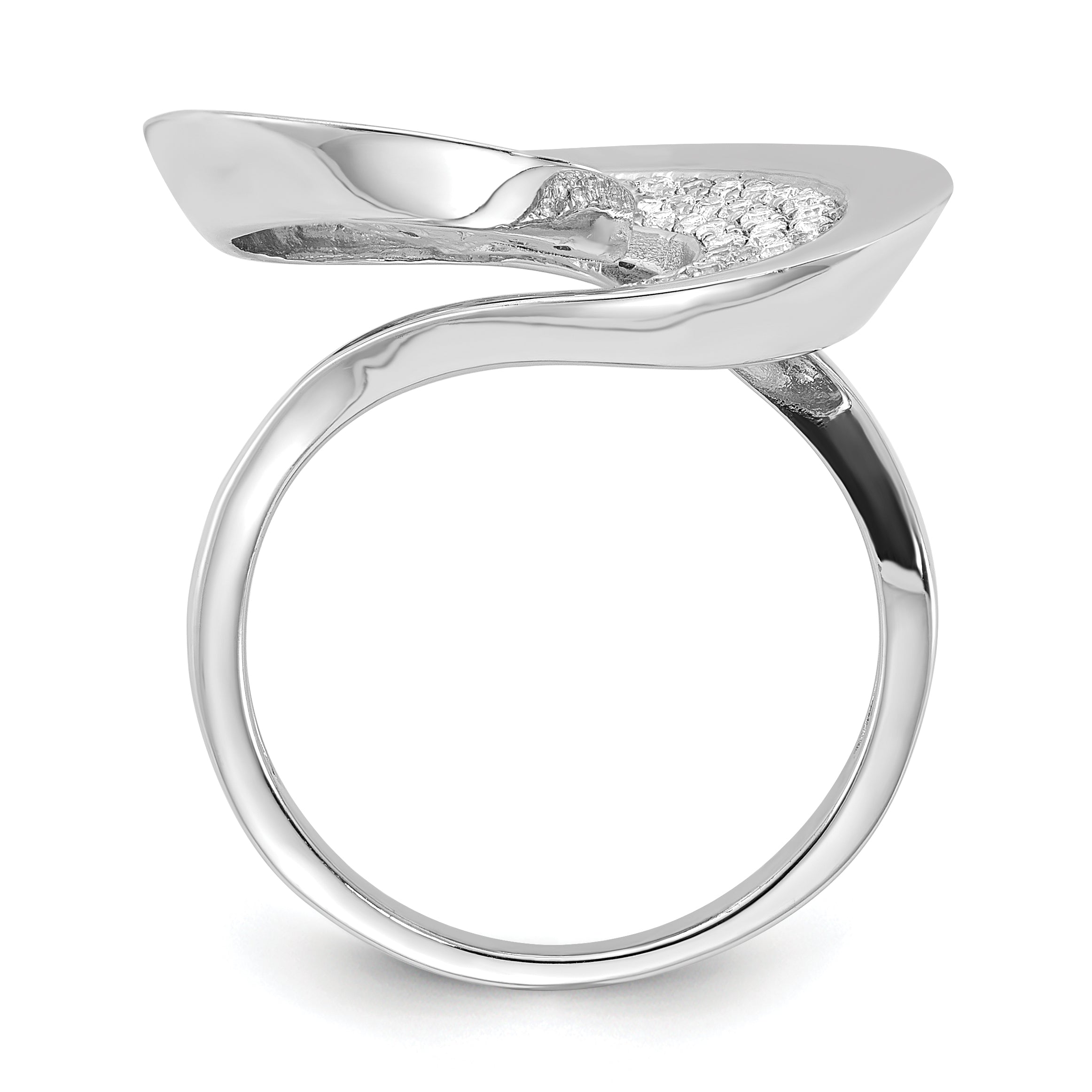 Brilliant Embers Sterling Silver Polished Fancy CZ Ring Secondary image