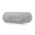 Sterling Silver & CZ Brilliant Embers Polished Ring