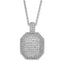Sterling Silver & CZ Brilliant Embers Polished Fancy Necklace