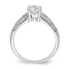 Brilliant Embers Sterling Silver Rhodium-plated 53 Stone Micro PavÃƒÂ¢Ã‚â‚¬Ã‚Å¡ CZ Ring