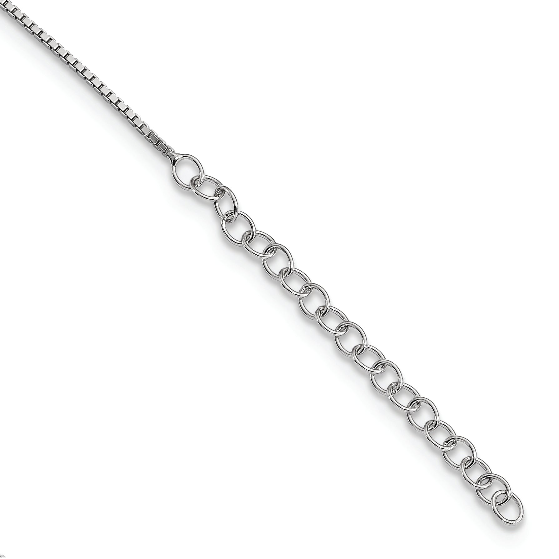 Brilliant Embers Sterling Silver Rhodium-plated 84 Stone 18 inch Micro PavÃƒÆ’Ã†â€™Ãƒâ€šÃ‚Â¢ÃƒÆ’Ã‚Â¢Ãƒâ€šÃ¢â‚¬Å¡Ãƒâ€šÃ‚Â¬ÃƒÆ’Ã¢â‚¬Â¦Ãƒâ€šÃ‚Â¡ CZ Heart Necklace with 2 Inch Extender