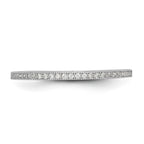 Brilliant Embers Sterling Silver Rhodium-plated 60 Stone Micro PavÃƒÂ¢Ã‚â‚¬Ã‚Å¡ CZ Ring