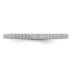 Brilliant Embers Sterling Silver Rhodium-plated 60 Stone Micro PavÃƒÂ¢Ã‚â‚¬Ã‚Å¡ CZ Ring