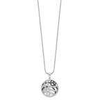 Brilliant Embers Sterling Silver Rhodium-plated 118 stone 18 inch Micro PavÃƒÆ’Ã†â€™Ãƒâ€šÃ‚Â¢ÃƒÆ’Ã‚Â¢Ãƒâ€šÃ¢â‚¬Å¡Ãƒâ€šÃ‚Â¬ÃƒÆ’Ã¢â‚¬Â¦Ãƒâ€šÃ‚Â¡ Black and White CZ Necklace with 2 Inch Extender