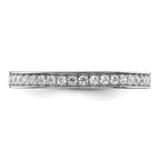 Brilliant Embers Sterling Silver Rhodium-plated 59 Stone Micro PavÃƒÂ¢Ã‚â‚¬Ã‚Å¡ CZ Ring