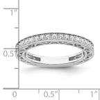 Brilliant Embers Sterling Silver Rhodium-plated 59 Stone Micro PavÃƒÂ¢Ã‚â‚¬Ã‚Å¡ CZ Ring