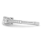 Brilliant Embers Sterling Silver Rhodium-plated 45 Stone Micro PavÃƒÂ¢Ã‚â‚¬Ã‚Å¡ CZ Ring