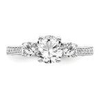 Brilliant Embers Sterling Silver Rhodium-plated 45 Stone Micro PavÃƒÂ¢Ã‚â‚¬Ã‚Å¡ CZ Ring
