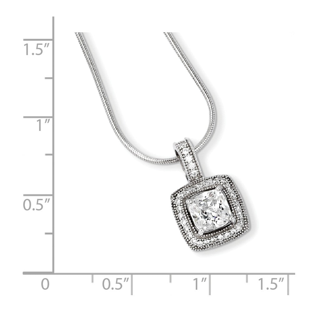 Sterling Silver & CZ Brilliant Embers Necklace