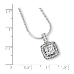 Sterling Silver & CZ Brilliant Embers Necklace
