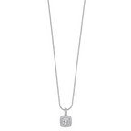 Brilliant Embers Sterling Silver Rhodium-plated 35 Stone 18 inch Micro PavÃƒÆ’Ã†â€™Ãƒâ€šÃ‚Â¢ÃƒÆ’Ã‚Â¢Ãƒâ€šÃ¢â‚¬Å¡Ãƒâ€šÃ‚Â¬ÃƒÆ’Ã¢â‚¬Â¦Ãƒâ€šÃ‚Â¡ CZ Necklace with 2 Inch Extender