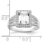 Brilliant Embers Sterling Silver Rhodium-plated 61 Stone Micro PavÃƒÂ¢Ã‚â‚¬Ã‚Å¡ CZ Ring