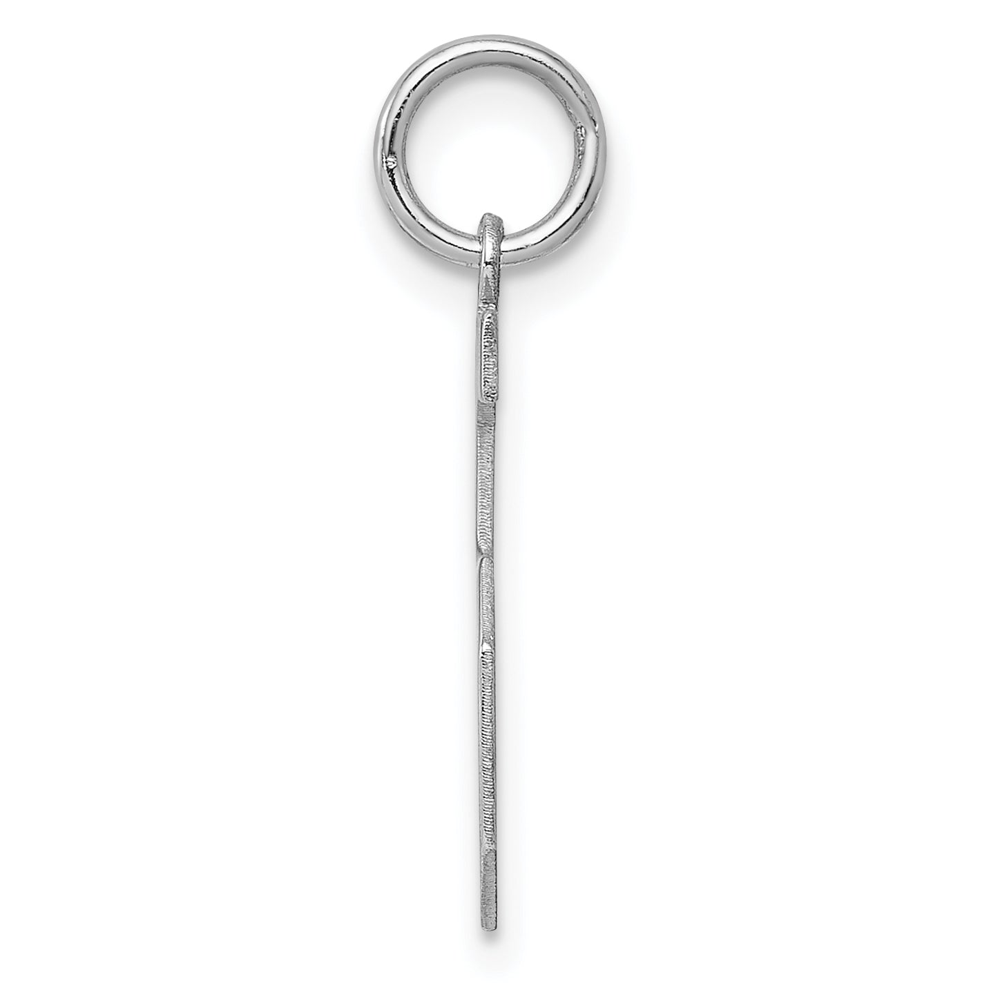 Sterling Silver/Rhodium-plated Polished Number 5 Charm Secondary image