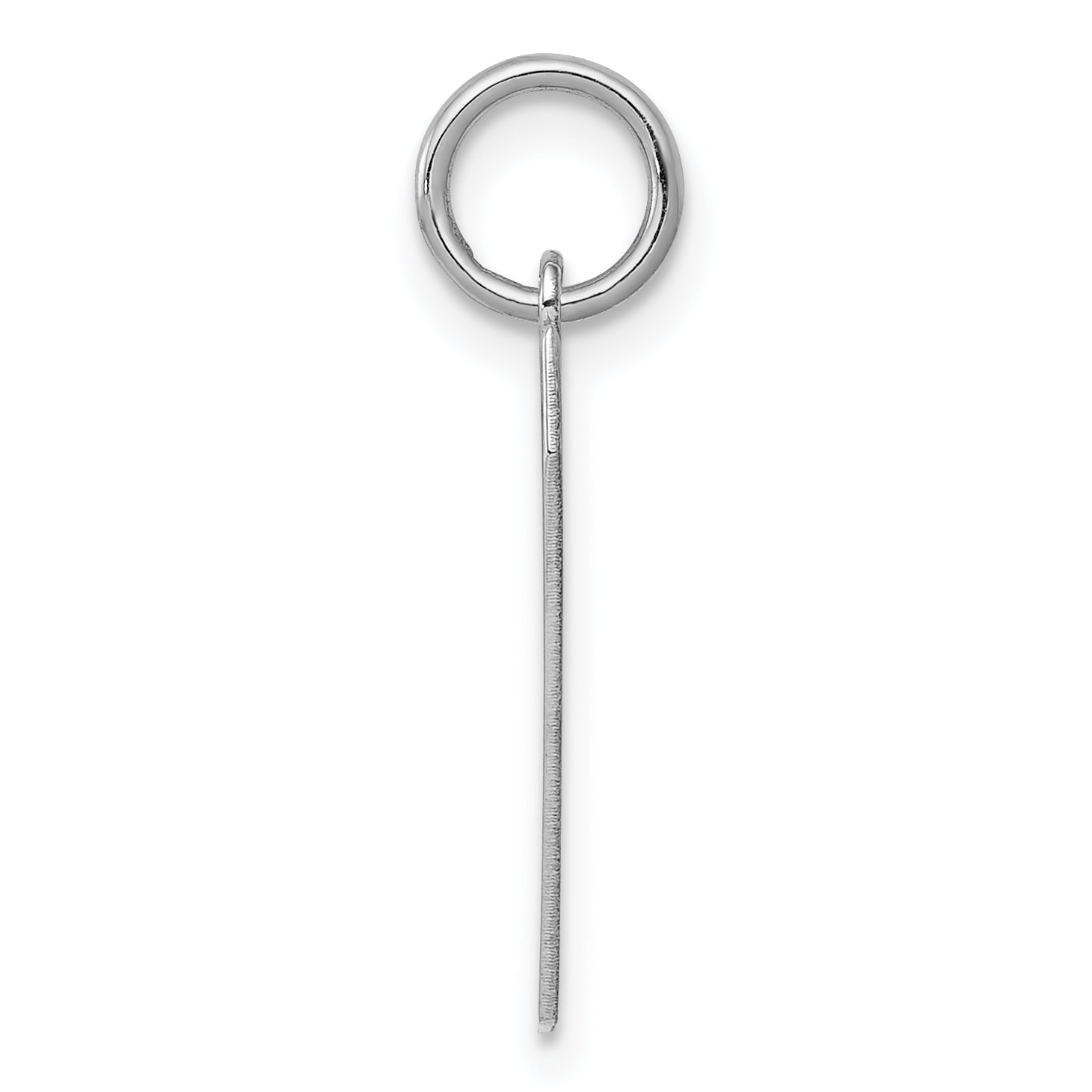 Sterling Silver/Rhodium-plated Polished Number 7 Charm Secondary image