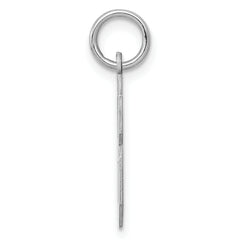 Sterling Silver/Rhodium-plated Polished Number 8 Charm