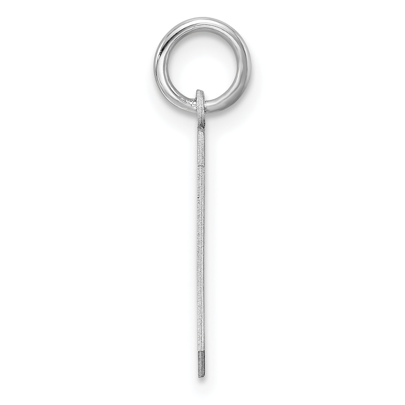 Sterling Silver/Rhodium-plated Polished Number 9 Charm Secondary image