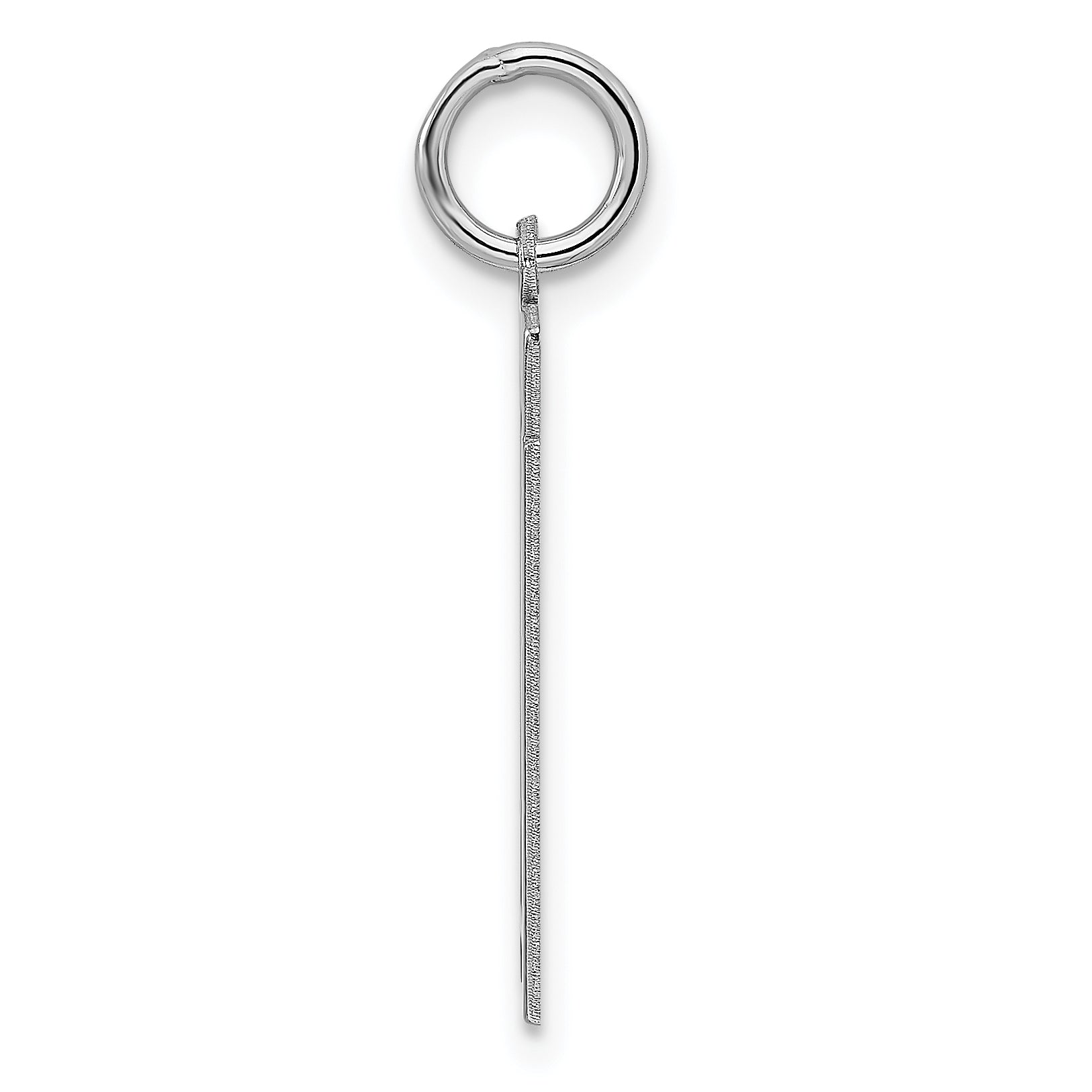 Sterling Silver Rhodium-plated Medium Polished Number 11 Charm Secondary image