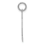 Sterling Silver Rhodium-plated Medium Polished Number 12 Charm