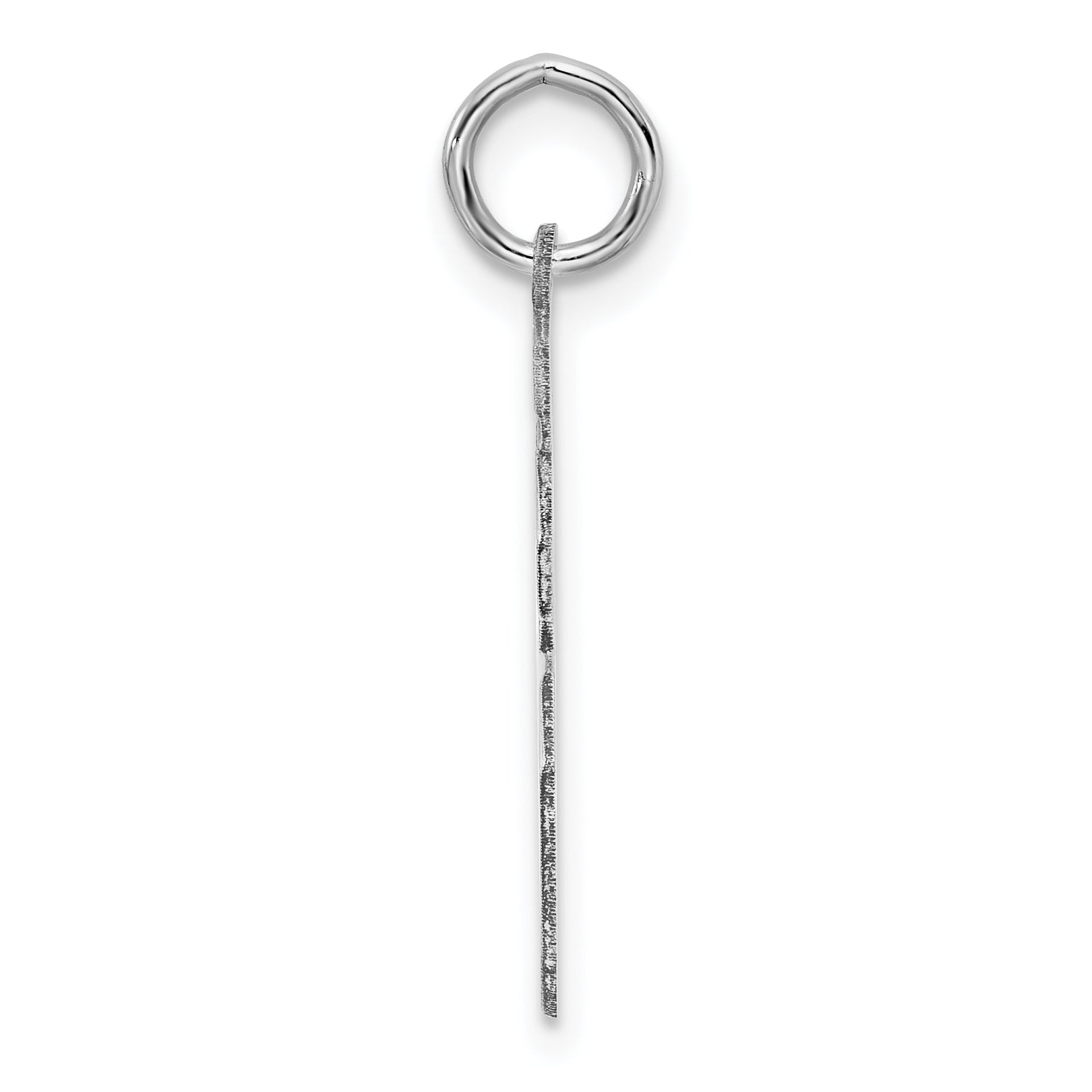 Sterling Silver Rhodium-plated Medium Polished Number 16 Charm Secondary image