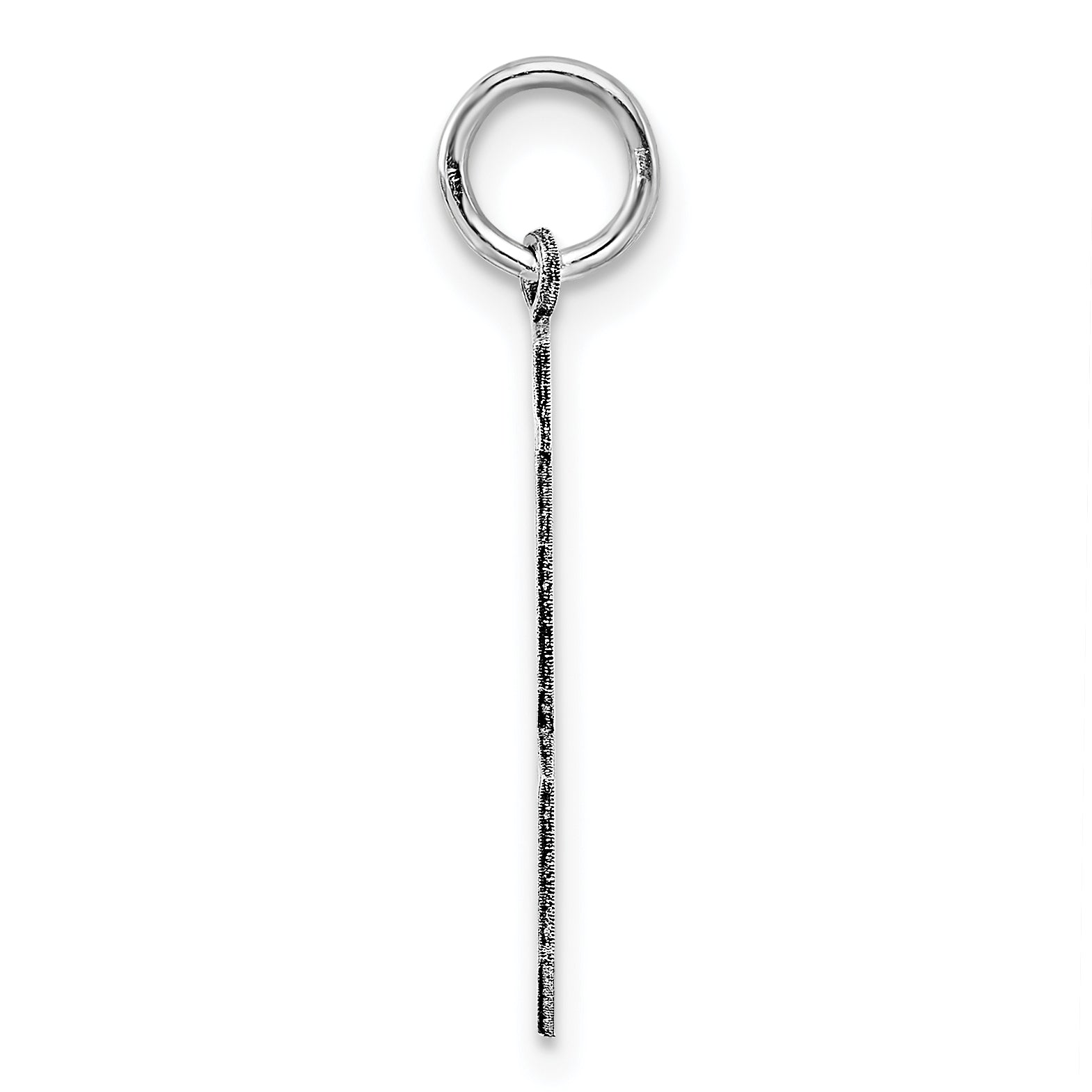 Sterling Silver Rhodium-plated Medium Polished Number 18 Charm Secondary image