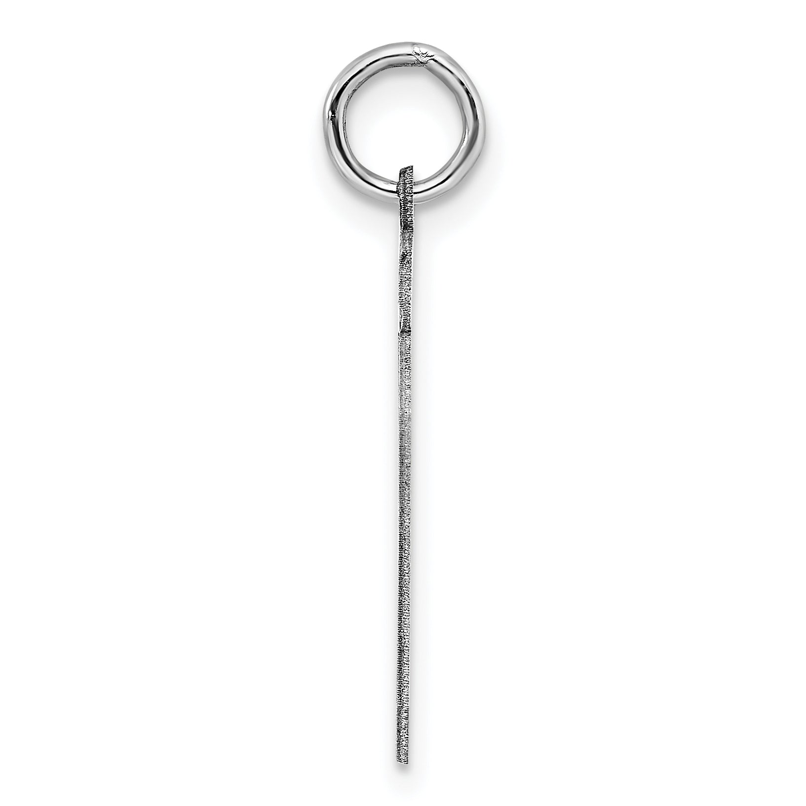 Sterling Silver Rhodium-plated Medium Polished Number 20 Charm