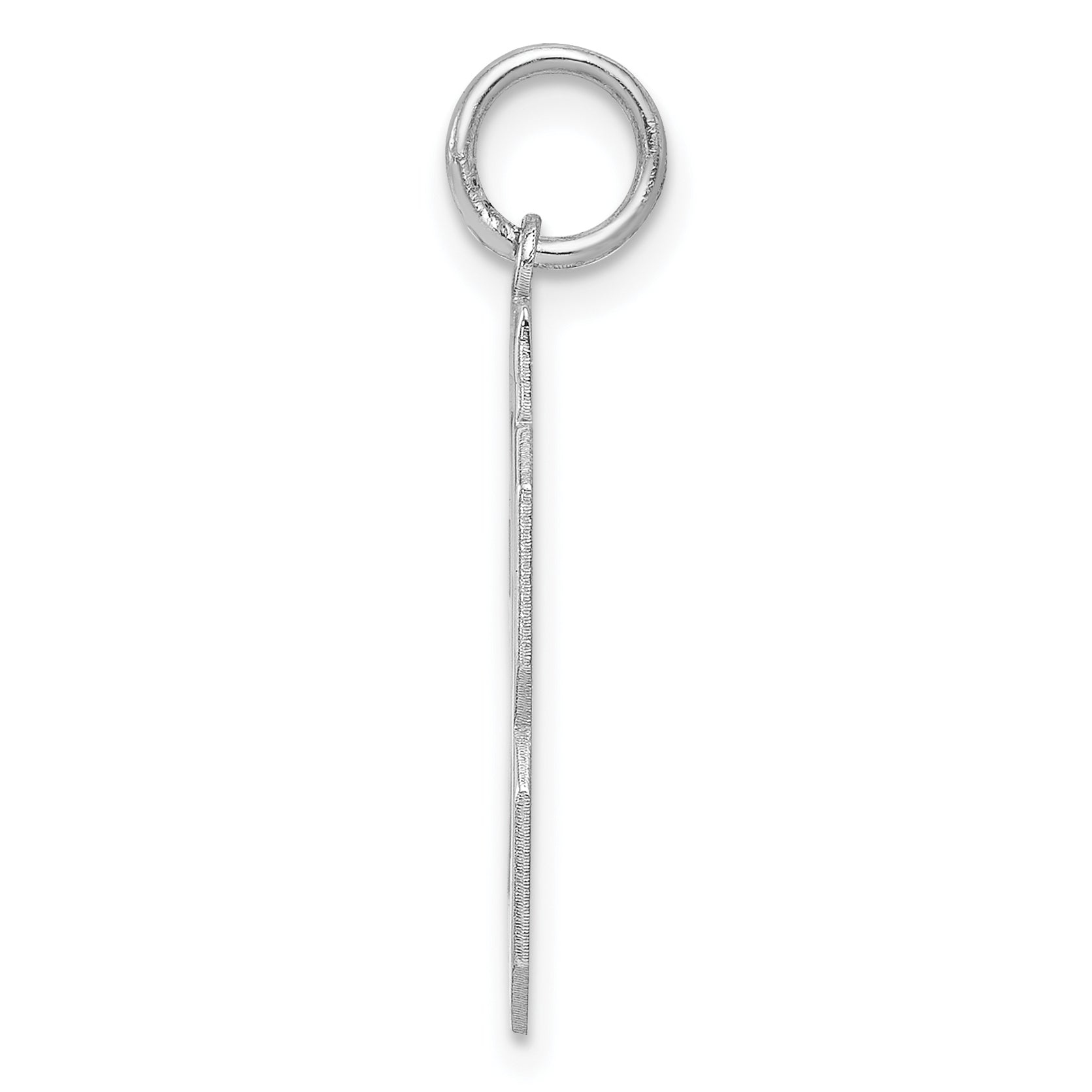Sterling Silver/Rhodium-plated Polished Number 23 Charm Secondary image