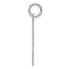 Sterling Silver/Rhodium-plated Polished Number 23 Charm